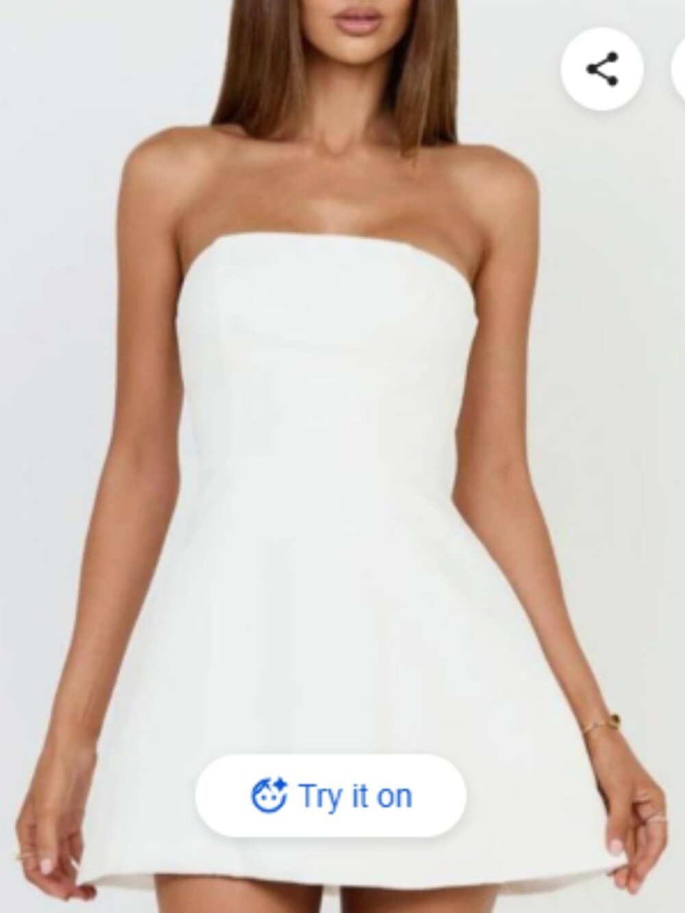 Showpo Catharine Mini Dress white